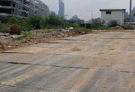 铺路钢板出租案例